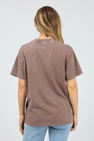 Fields Relaxed Tee - Coffee