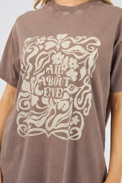Fields Relaxed Tee - Coffee
