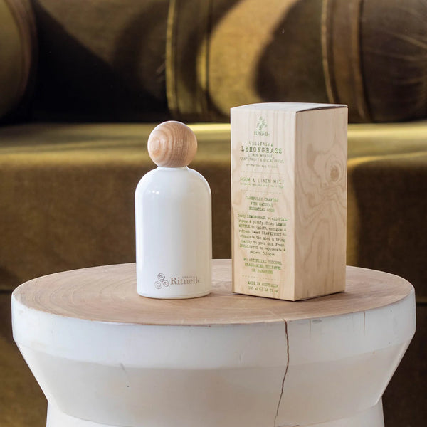 ~~ Urban Rituelle Flourish Organics Room & Linen Mist - Lemongrass, Lemon Myrtle, Grapefruit & Eucalyptus