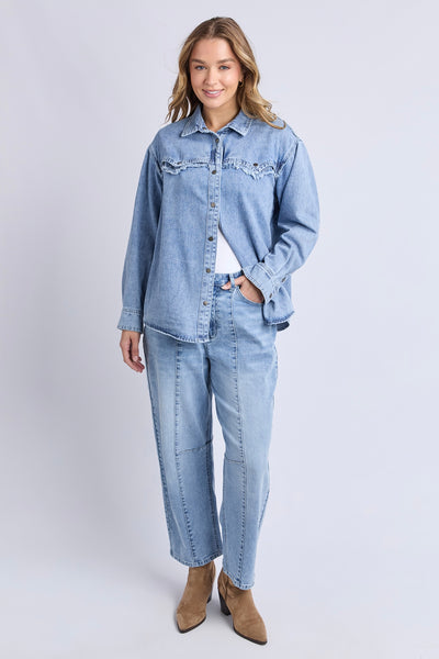 Flynn Western Shirt - Light Blue
