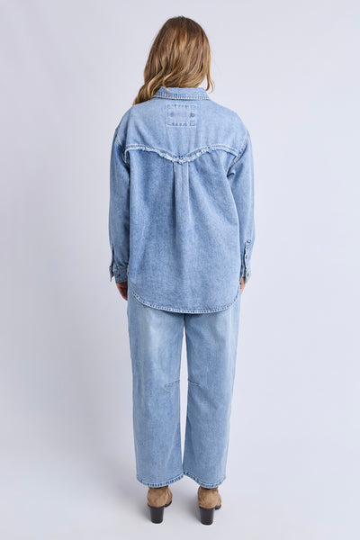 Flynn Western Shirt - Light Blue