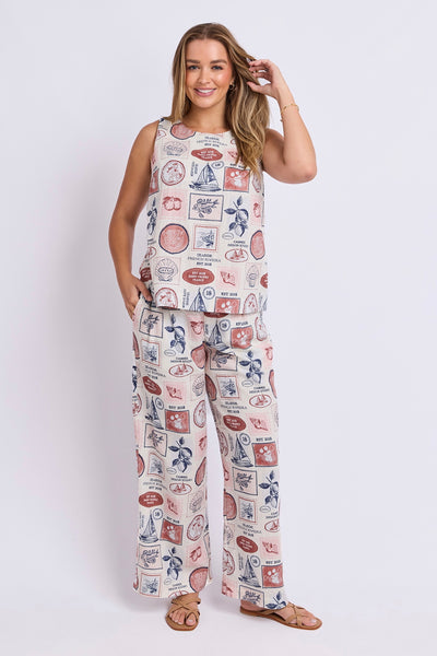 French Riviera Top - French Riviera Print