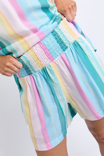 Hello Sunshine Short - Multi Stripe