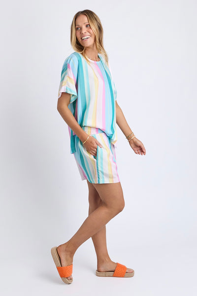 Hello Sunshine Short - Multi Stripe
