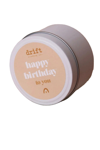 ~~ Drift Trading Co. Quote Candle - Happy Birthday