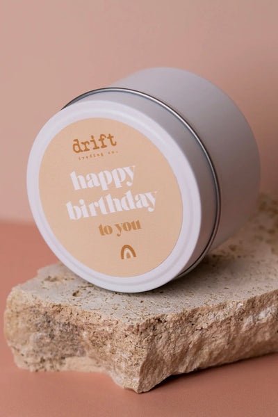 ~~ Drift Trading Co. Quote Candle - Happy Birthday
