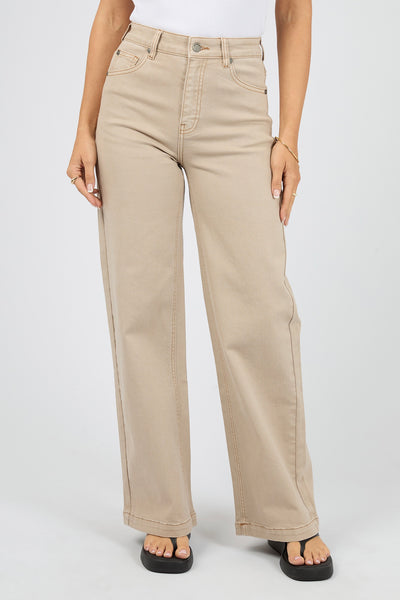 Jacqui Wide Leg - Beige