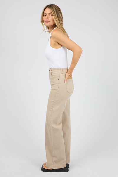Jacqui Wide Leg - Beige