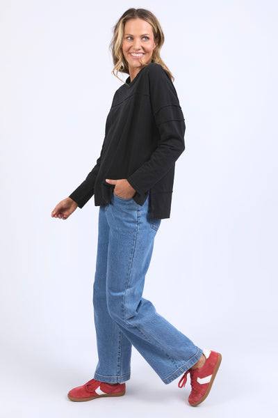 Jayne Throw On Top - Black