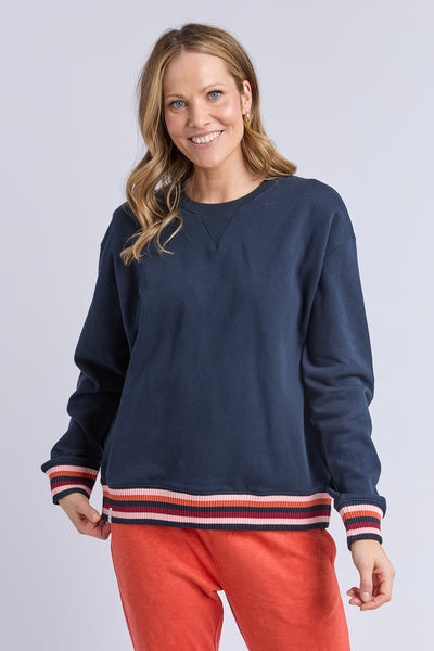 Lili Fleece Crew - Navy