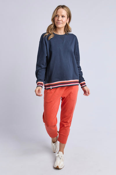 Lili Fleece Crew - Navy