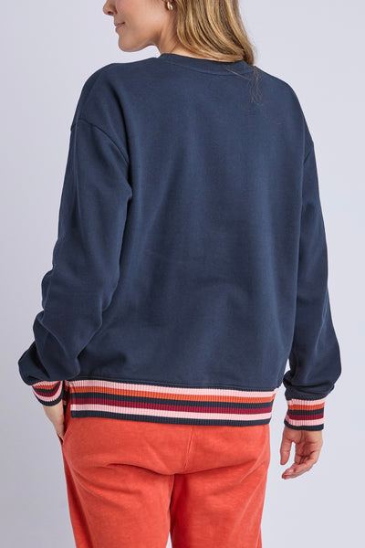 Lili Fleece Crew - Navy