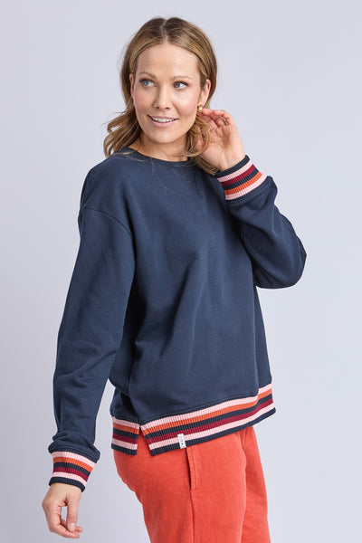 Lili Fleece Crew - Navy
