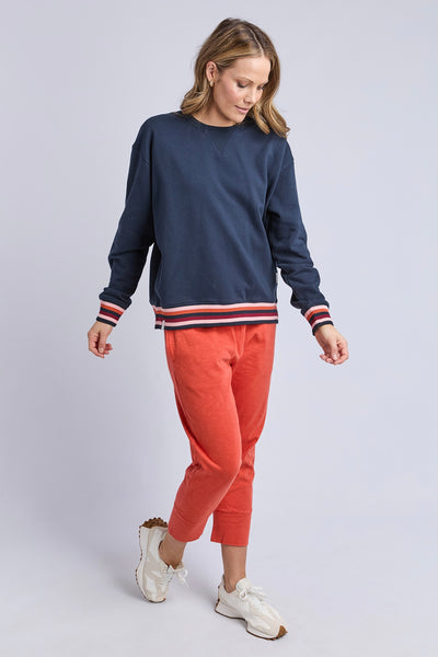 Lili Fleece Crew - Navy