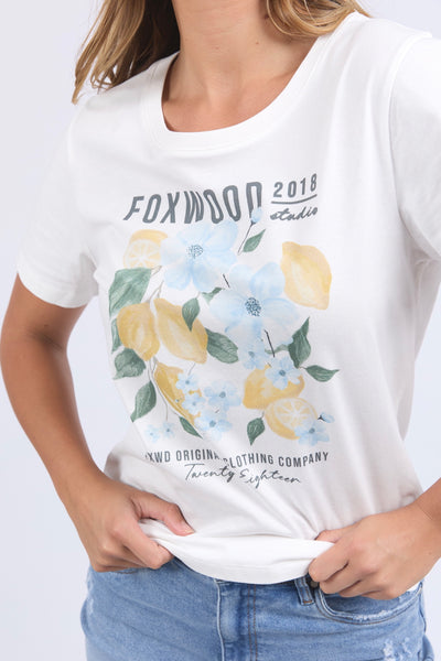 Limoncello Tee - Vintage White
