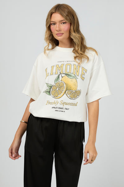 Limone Tee - Vintage White