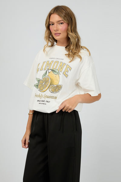 Limone Tee - Vintage White
