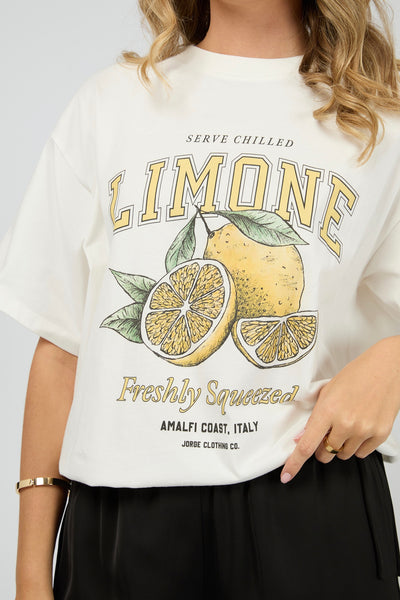 Limone Tee - Vintage White