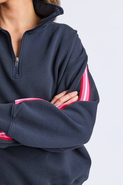 Lover 1/4 Zip - Navy