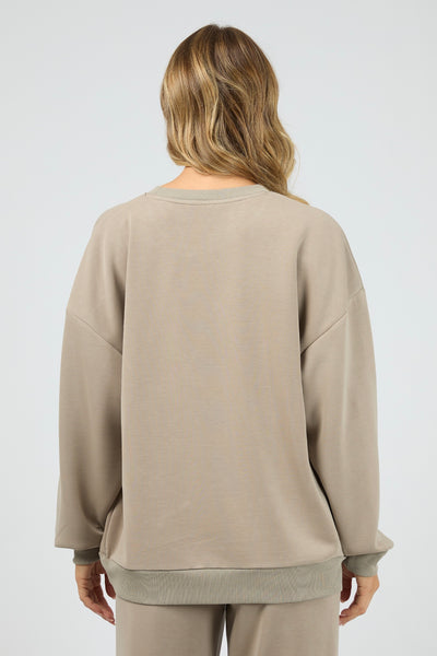 Luxe Active Box Crew - Stone