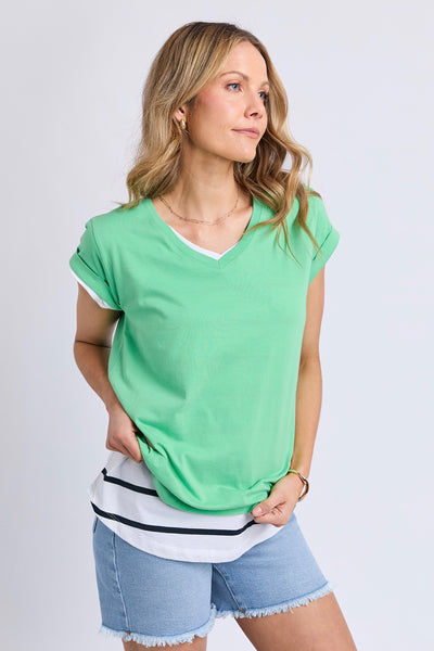 Manly Vee Tee - Irish Green