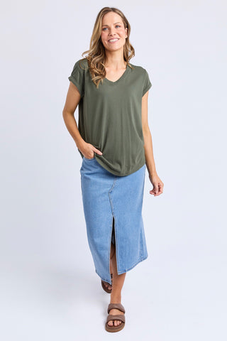 Manly Vee Tee - Khaki