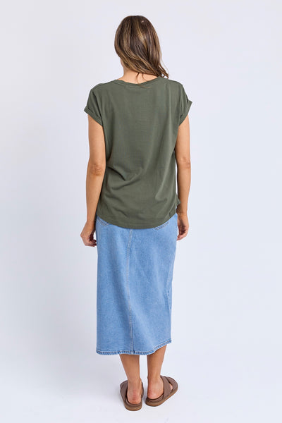 Manly Vee Tee - Khaki