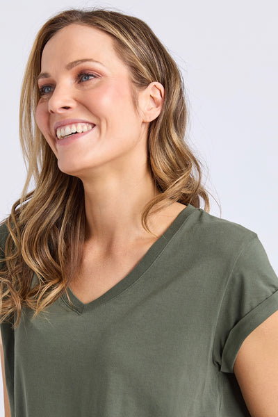 Manly Vee Tee - Khaki