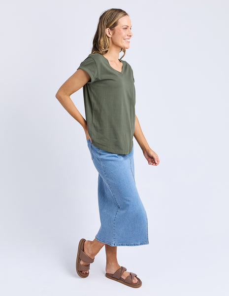 Manly Vee Tee - Khaki