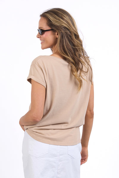 Manly Vee Tee - Oatmeal