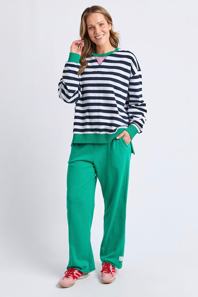 Maps Crew - Navy & White Stripe