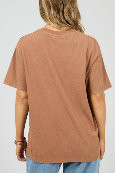 Nahla Relaxed Tee - Cinnamon