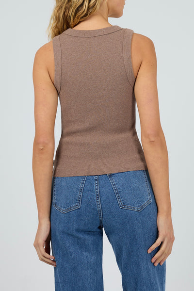 Pia Tank - Brown
