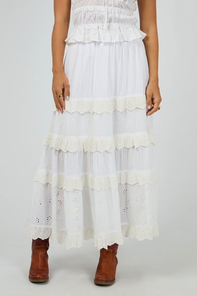 Rain Maxi Skirt - White