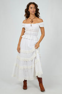 Rain Maxi Skirt - White