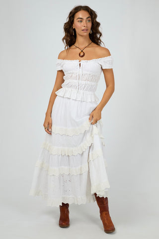 Rain Maxi Skirt - White