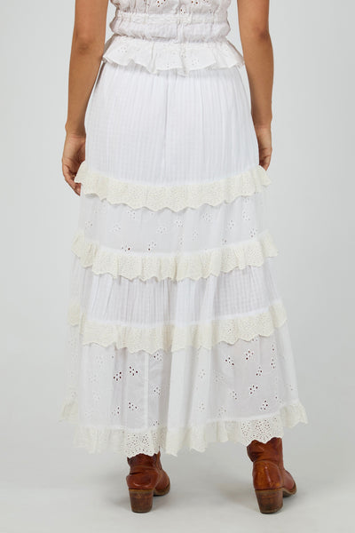 Rain Maxi Skirt - White