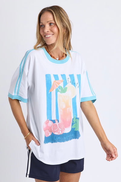 Saluti Tee - Bright White