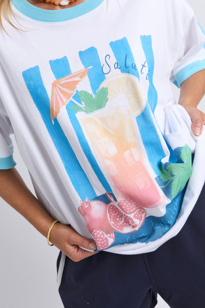Saluti Tee - Bright White