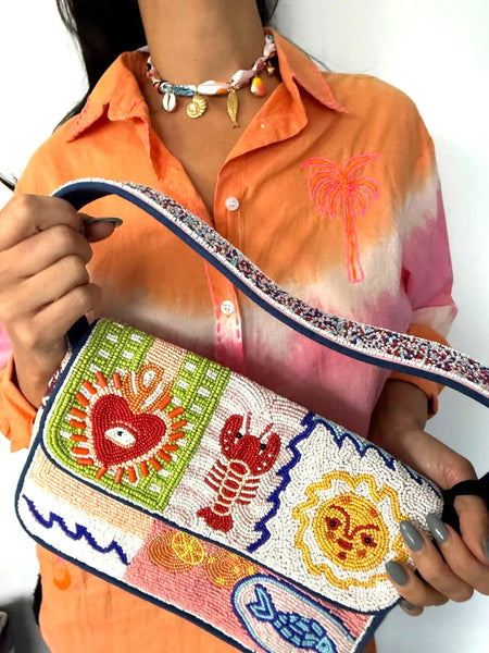 ~ Zoda Beaded Bag - Seaside Vibes
