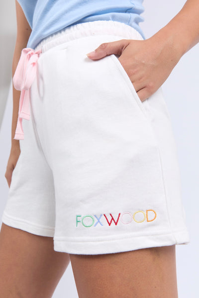 Simplified Confetti Short - Vintage White