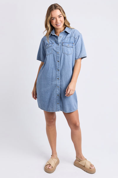 Sorcha Denim Dress - Light Blue