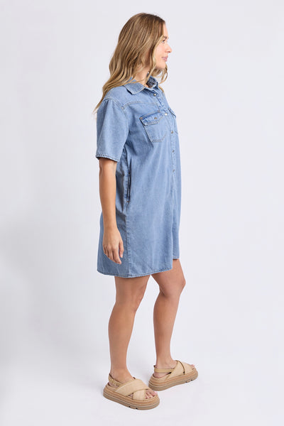 Sorcha Denim Dress - Light Blue