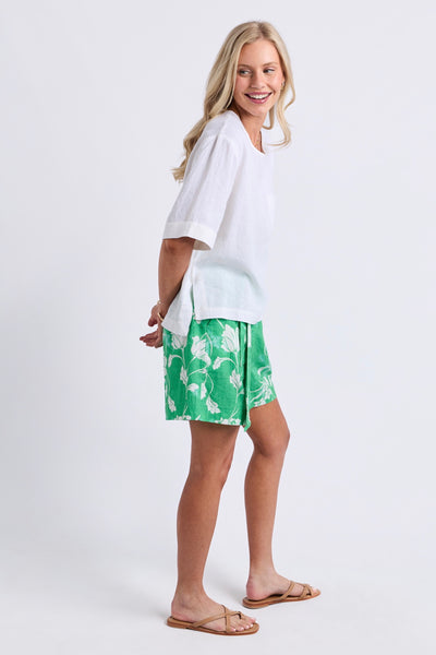 Tilly Woven Tee - White