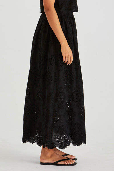 Ani Full Skirt - Black