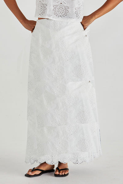 Ani Full Skirt - White