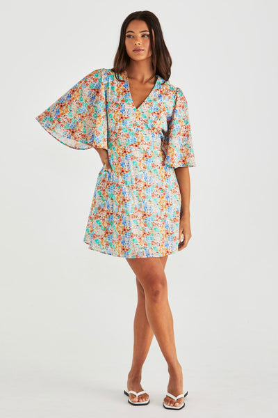 Panna Kimono Sleeve Dress - Blossom