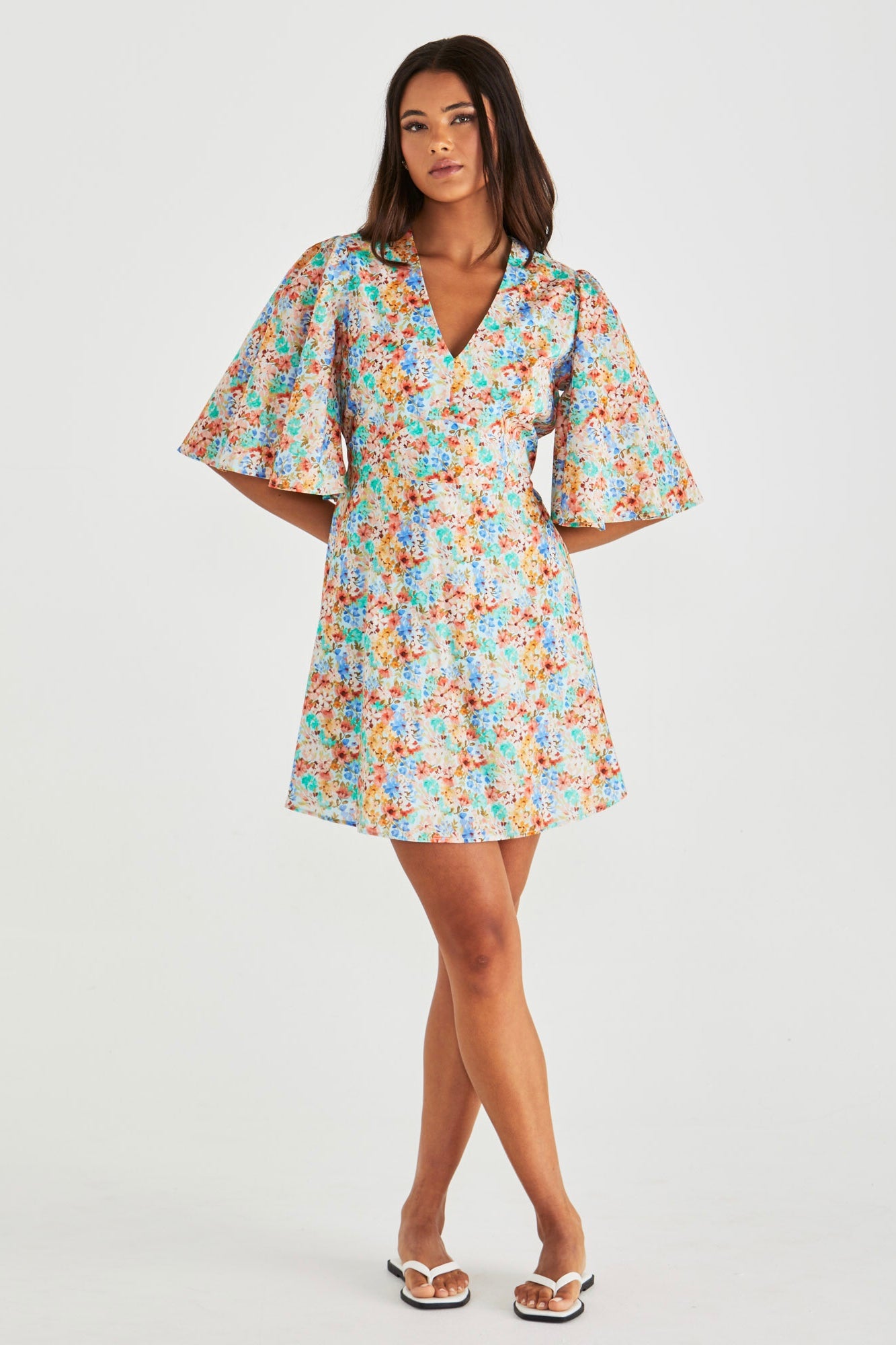 Panna Kimono Sleeve Dress - Blossom