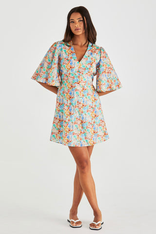 Panna Kimono Sleeve Dress - Blossom