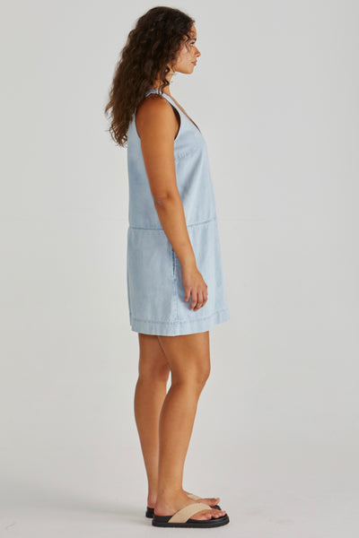 Marcy Denim Shift Dress - Bleach